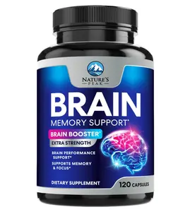 Brain Memory Supplement - 3X Strength Nootropics for Concentration, Clarity & Focus Support - Brain Health Cognitive Vitamins with Bacopa, Phosphatidylserine & DMAE, Brain Booster Pills, 120 Capsules