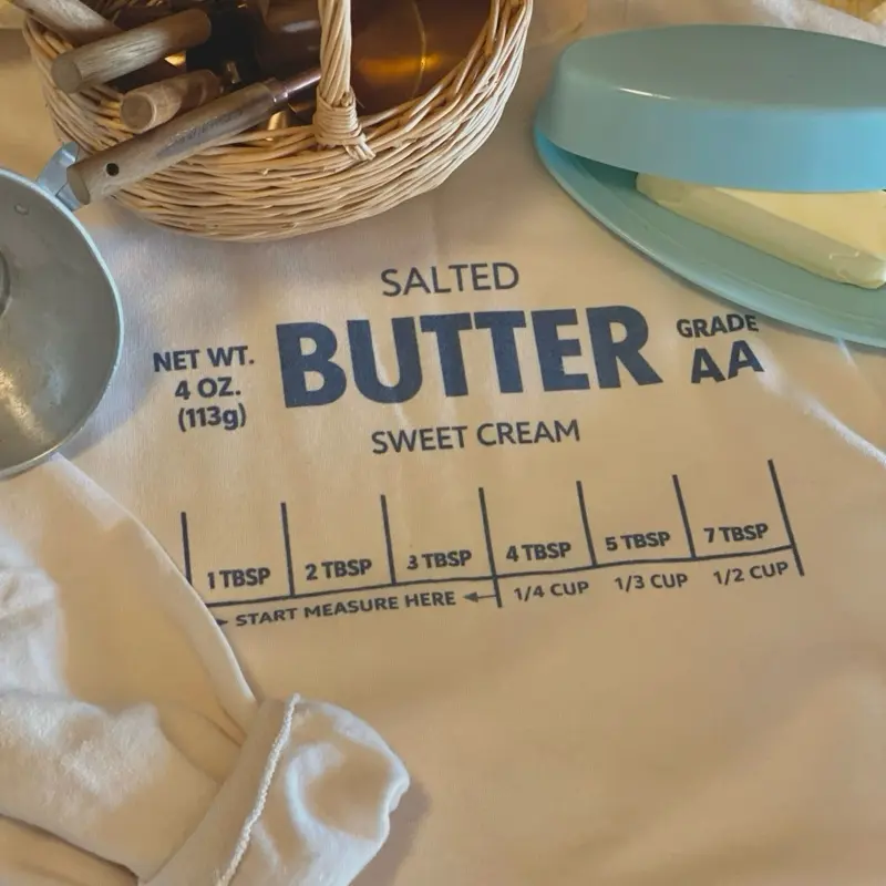Salted Butter Sweatshirt on cream FRONT & BACK design