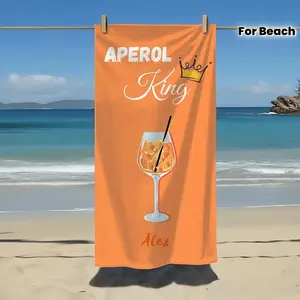 Personalized Aperol Spritz Queen - King Summer Beach Towel - Beach Towel Gift Summer Holiday