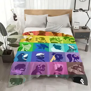 Game Overwatch Throw Ultra Soft Flannel Throw Blanket - Kid Friendly Warm Anti-Static Medium Thickness | All Season Machine Washable Fade Resistant for Couch Bed Home Decor