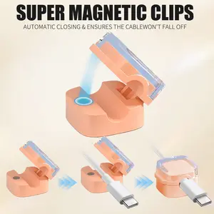 Magnetic Cable Organizer Super Clip Wire Holder Desk Management System Home Office Essentials College Must Have #CordMagic