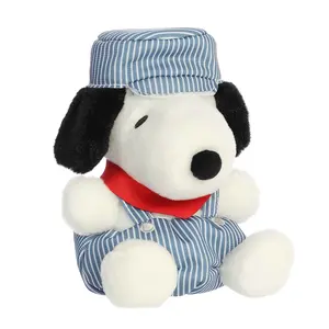 Peanuts Adorable Palm Pals Train Engineer Snoopy 6 inch Small Soft Plush Collectable Stuffed Animal