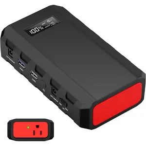 88Wh Portable Power Station 24000mAh Camping Solar Generator(Solar Panel Not Included)  Power 110V/65W AC, DC, USB QC3.0 for  Camping  Backup Black