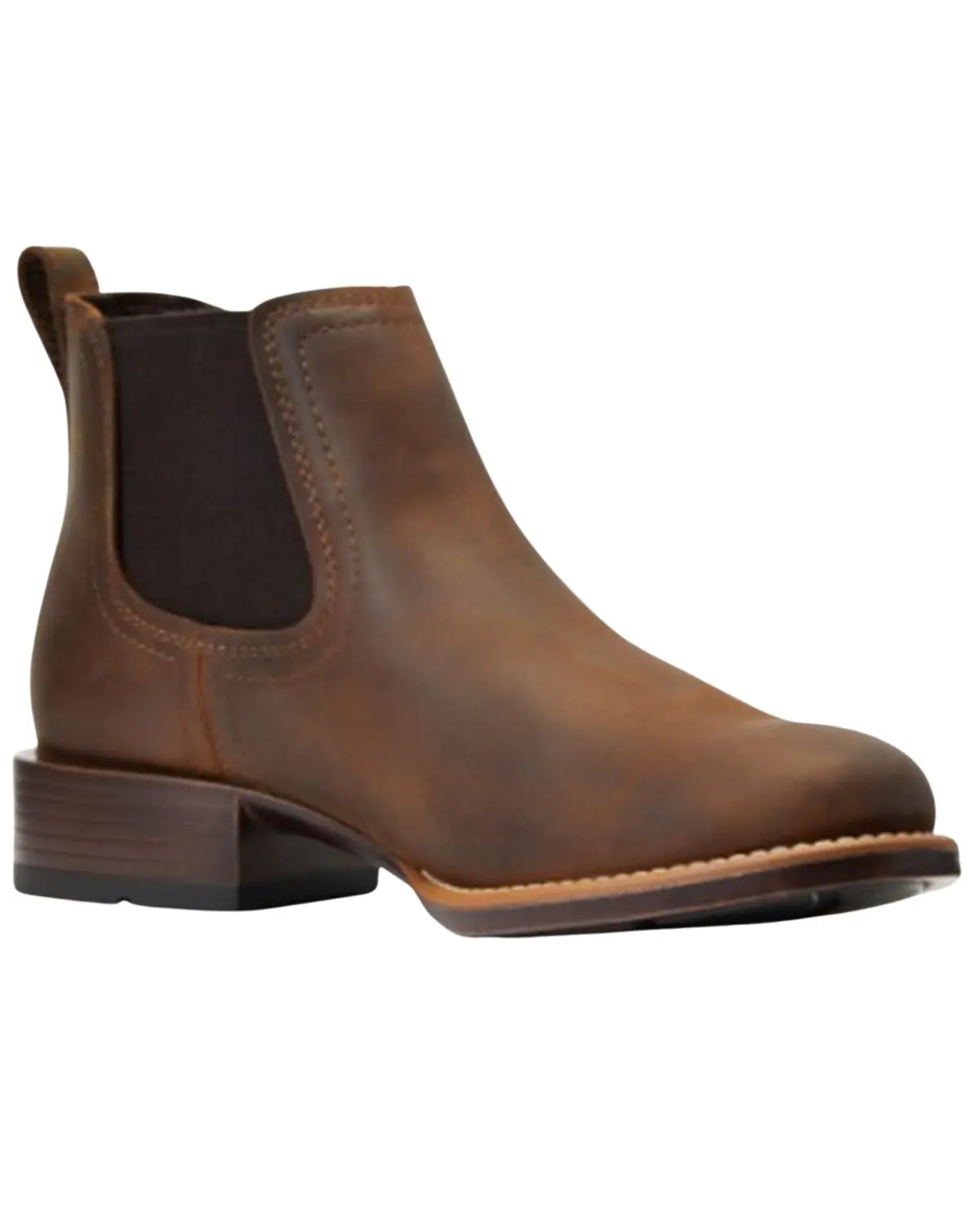 Ariat Men's Men'S Booker Distressed Ultra Full-Grain Leather Ankle Boot - 10040374