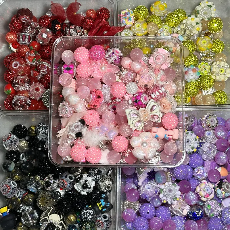 Fashion DIY handmade beaded heavy-duty full-diamond acrylic resin hand-painted mixed-style designs with random patterns