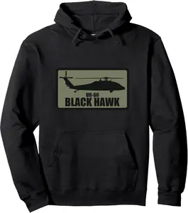 UH-60 Black Hawk Patch (subdued) Pullover Hoodie