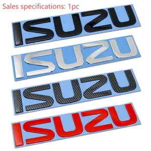 41cm 3D Isuzu Front Hood Emblem, Car Head Tag, Large Badge for Isuzu D-Max I Ii Wfr Van Nfr Atv Trooper Grille Logo Accessories, Vehicle Exterior Decoration, Decal for cars