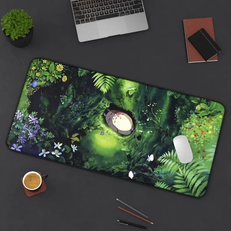 My Neighbor Totoro Desk Mat Anime Desk Mat, Totoro Mouse Pad, Gift For Fan