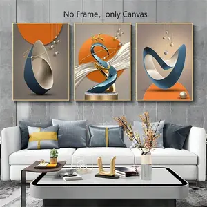Modern Minimalist Wall Art Set, Unframed Art Print Canvas Posters, Decorative Wall Art, Minimalist Prints for Bedroom Living Room Kitchen Bathroom Decor, Home Decoration, Indoor Decoration