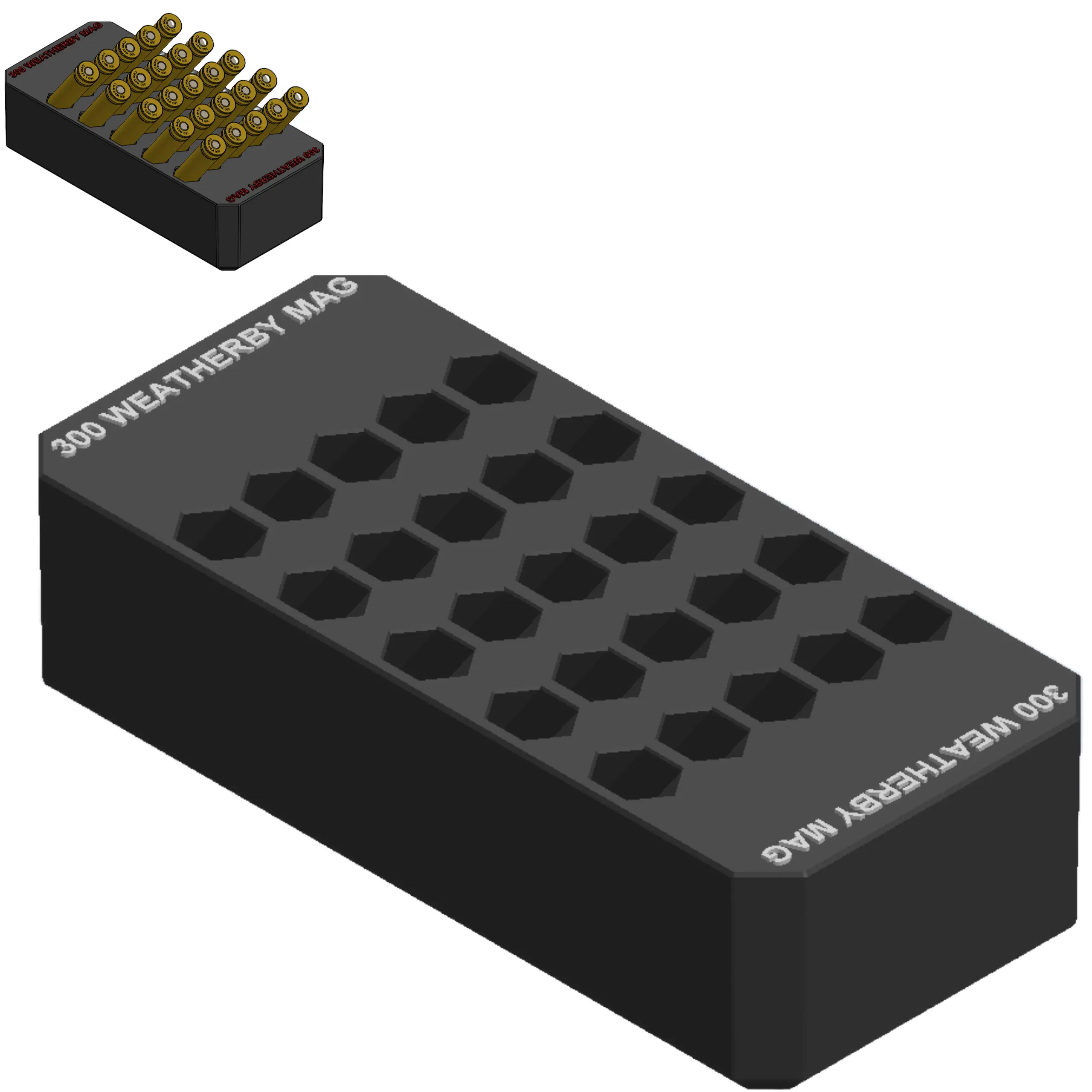 LARGE TRAY 300 WBY MAG WHITE