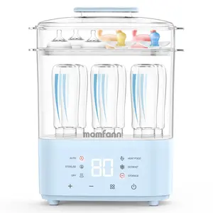 Momfann Bottle Sterilizer and Dryer, All-in-One Electric Steam Sterilizer Bottle Sanitizer for Baby Bottles, Pump Parts Accessories Newborn Essential Bottle Warmer for Breastmilk & Thaw