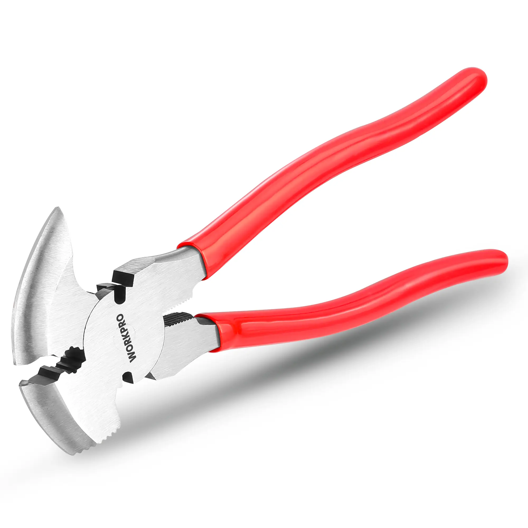 #summersale WORKPRO Fencing Pliers, 10-inch Multi Fence Pliers Tool, Heavy Duty Fencing Tools, Barbed Wire Fence Tools, Fence Cutter, Nail Puller, Staple Puller, Cutting Wire, Hammer Head