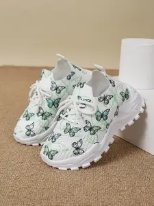 Elegant Comfortable Shoes, Anti-Slip Shock Absorption Design, Round Toe Fashion Sports Sneakers, Casual Training Footwear, Spring Summer Kids' Shoes, Nonslip Trainers