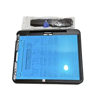 SUPFIVES iPad Air 13 Inch M3 2025 M2 2024 Case with Screen Protector Hand Strap Shoulder Strap Rotating Kickstand Pencil Holder Black