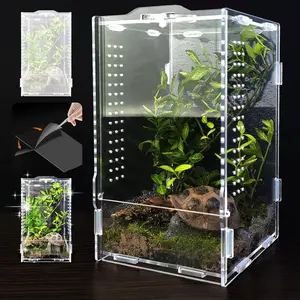 Acrylic Jumping Spider Habitat, Insect Terrarium, Bug Enclosure, Praying Mantis Habitat, Frog Enclosure ACRYLIC MULTI-PURPOSE ENCLOSURE