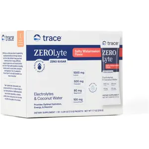 ZeroLyte Electrolyte Drink Mix – Salty Watermelon Sugar Free Hydration Packets, Full Spectrum Mineral Electrolytes, 30 Count