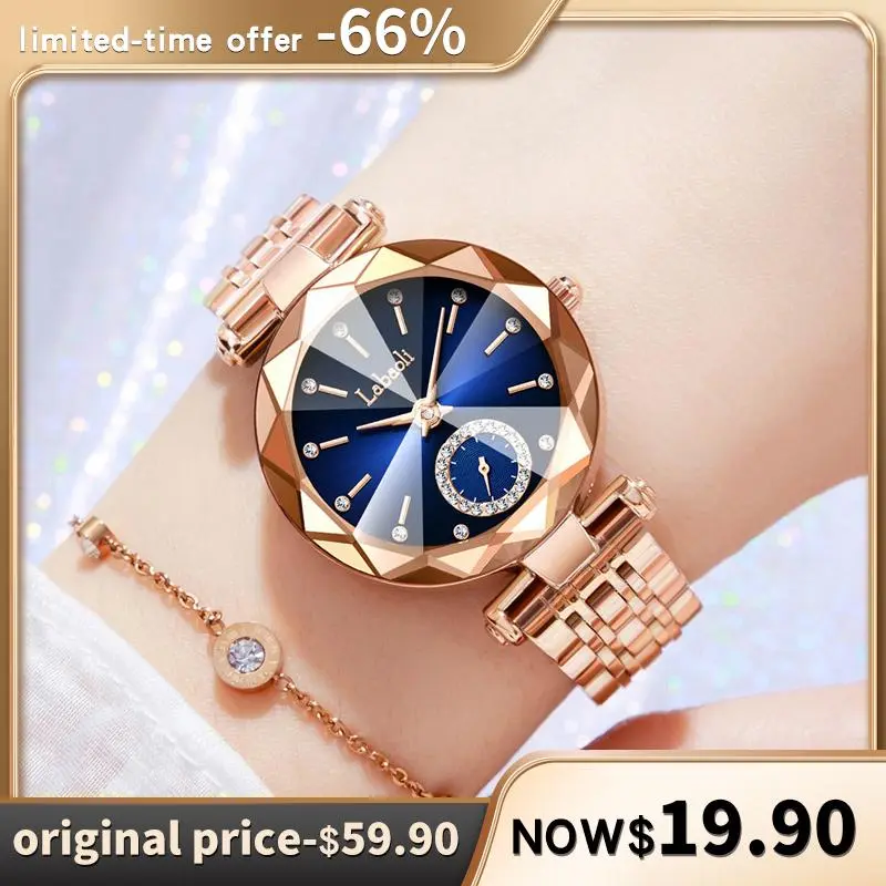 Elegant Watch LA729, Ladies' Watch, New Year's Gift, shining Dial, Waterproof and Scratch resistant Adjustable Strap, Fashionable Design Suitable for Various Occasions