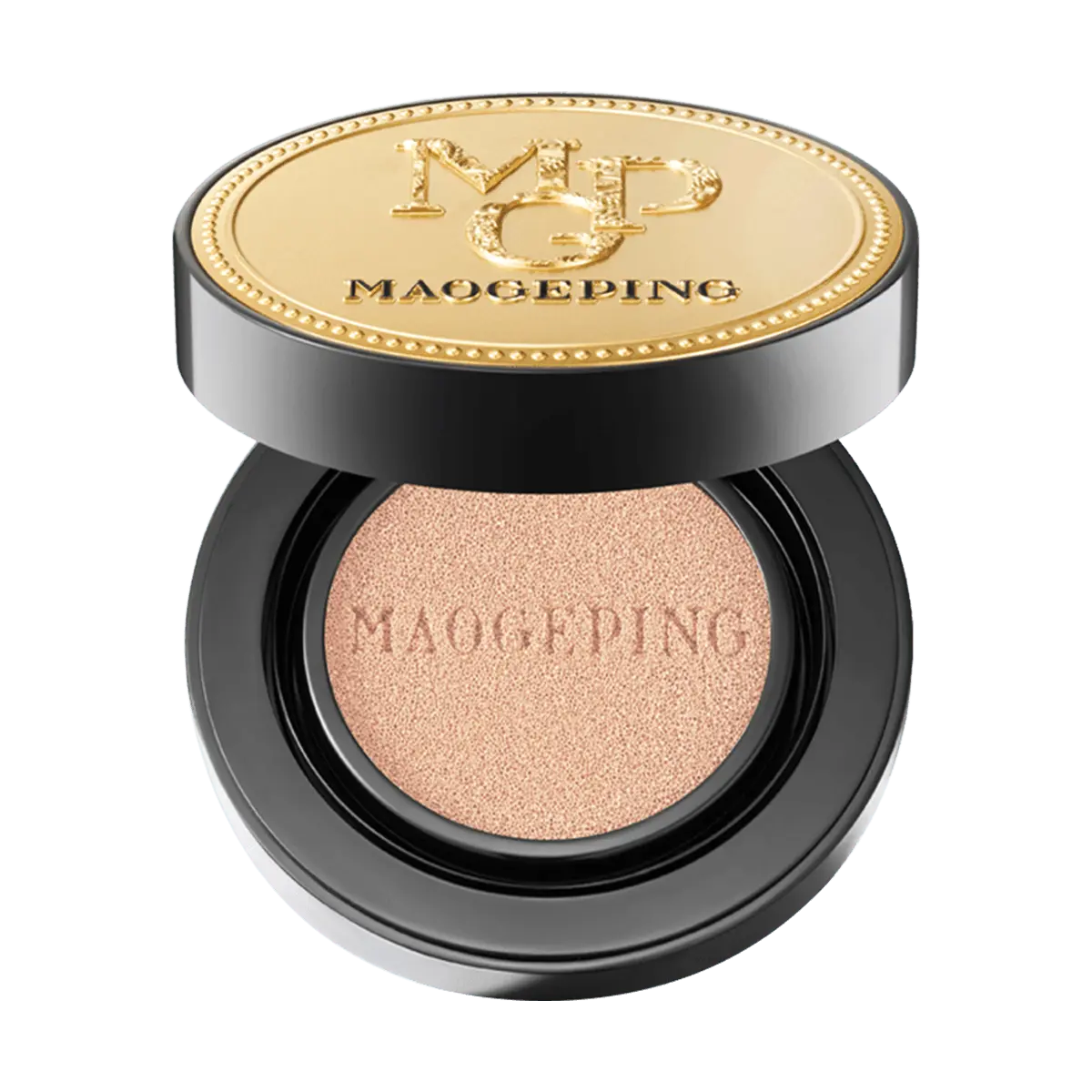 MAOGEPING MGP Luxury Caviar Cushion Foundation SPF30 PA+++ - Full Coverage, Lightweight, Hydrating, Sunscreen, Natural Satin Finish, Includes Refill - Shade 801 Porcelain