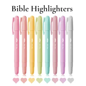 Mr. Pen Bible Highlighters, 8 Pack, Non-Bleed Gel Pens for Bible Reading, Office Stationery, and School Supplies, Back to School Essential Office Stationery