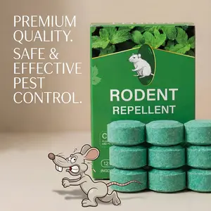Pesticide-Free Peppermint Rodent Repellent Balls (12Pack), Natural Mouse & Bug Deterrent for Indoor Outdoor Home Garage, Pet Friendly, Peppermint & Lemon Oil Pest Deterrent for Rats, Mice, Squirrels, Spiders, Indoor & Outdoor Protection