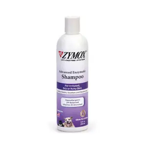 Zymox Advanced Oatmeal Bath Shampoo - 12 oz Pet Grooming Shampoo for Cats & Dogs