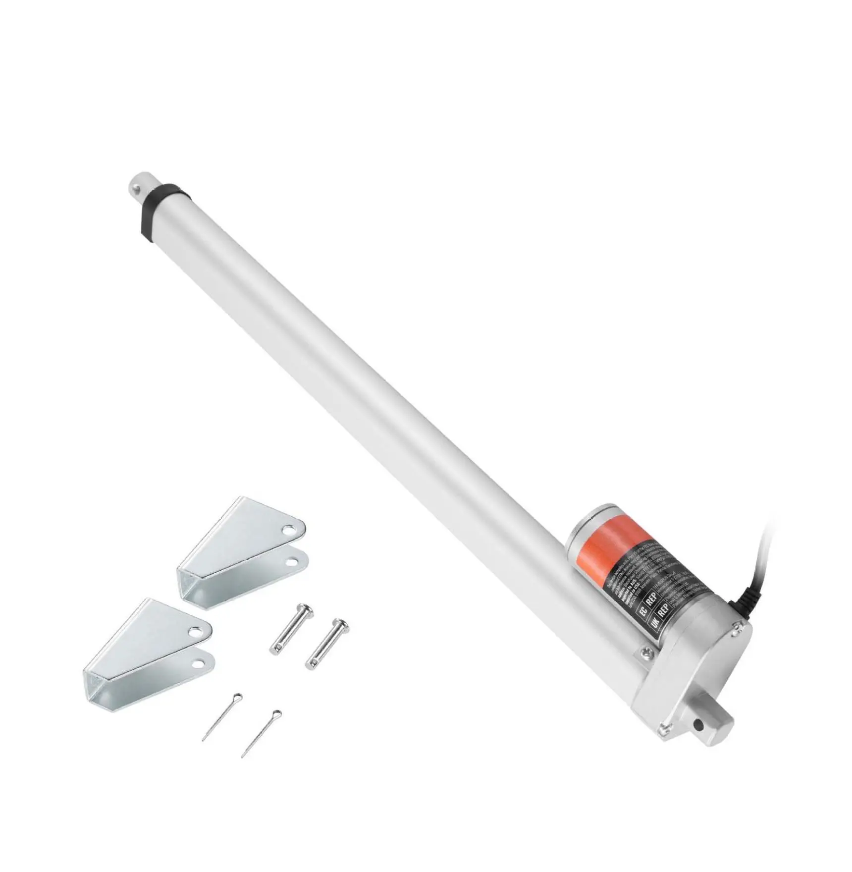 18 Inch Linear Actuator 12V 330lbs, Heavy Duty Linear Motion Actuator, 0.19"/s Electric Linear Actuator with Bracket, IP54 Rated for Automation Projects Default