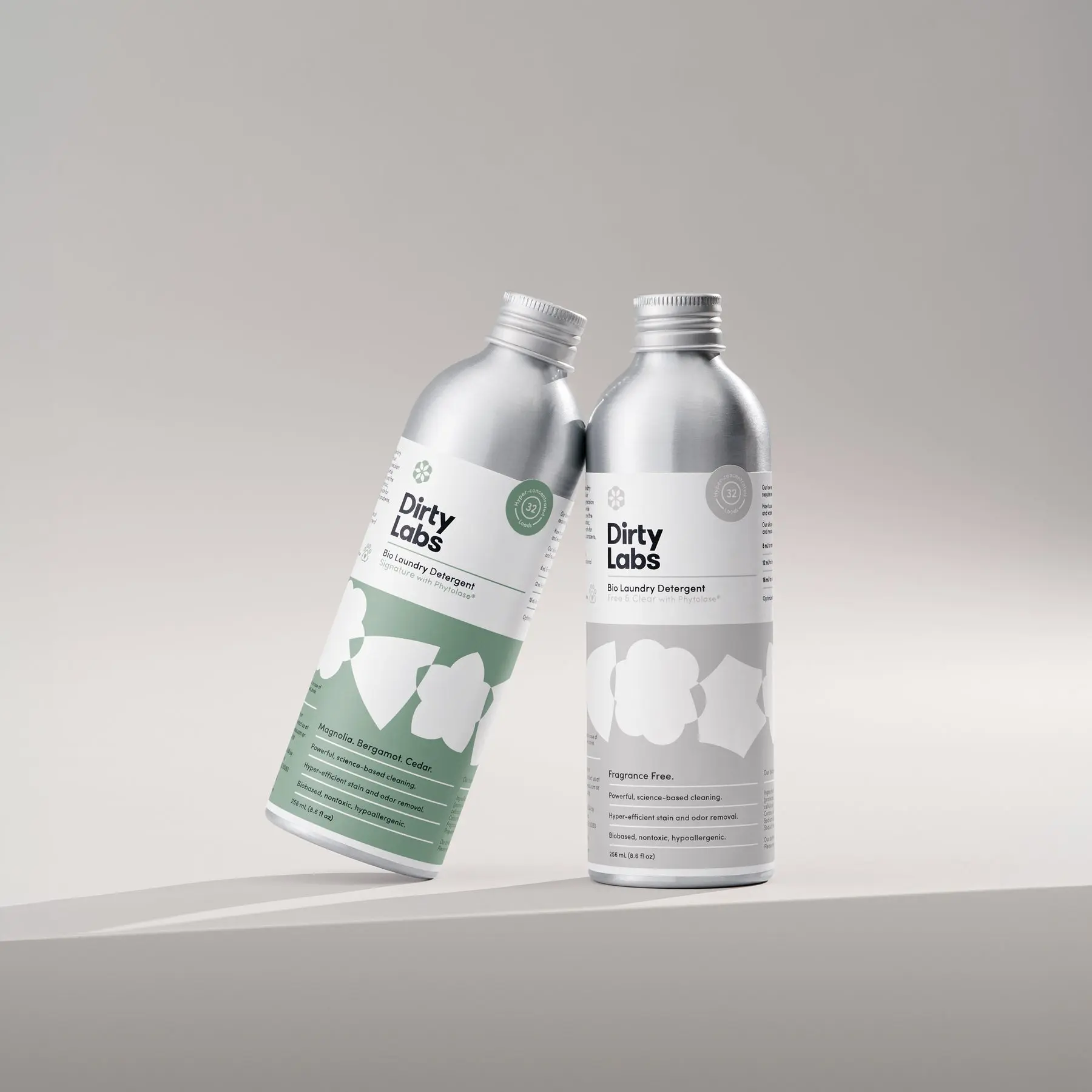 Bio Enzyme Laundry Starter Kit - 2 Detergent Pack (64 Loads) - 1 Signature Scent & 1 Fragrance Free Scent - Gentle Cleaning Formula for Sensitive Skin