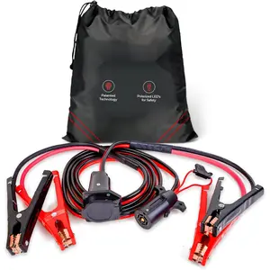 Cable l Heavy Duty Jumper Cablesfor Trucks, SUV |         Self Rescue Car JumpStarter |         Quick Connect, Built-in Lights,Portable |         Prioritizing Safety |         6 Gauge Wire,12 Ft. Automotive Vehicle