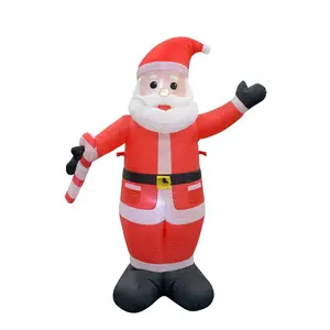 212 MAIN 4 ft. Lightweight Self-Inflates Santa Inflatable Christmas Decoration, Festive Home & Party Decor