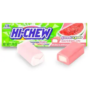 Hi-Chew Sweet & Sour Watermelon Immensely Fruity Intensely Chewy Candy 1.76 oz Naturally & Artificially Flavored