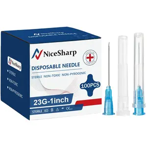 100PCS 23Ga 1 inch Needle Lab Accessories, Refilling Inks, Individually Packaged