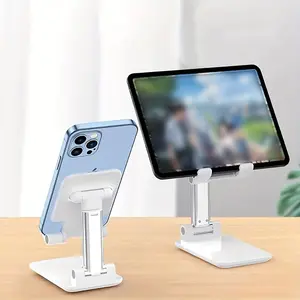1pcs Desktop Mobile Phone Holder Stand For IPhone IPad Adjustable Tablet Foldable Table Cell Phone Desk Stand Holder Universal Clip Smartphone