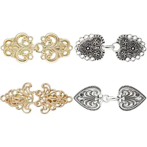 Shawl Clips 4 count: Sweater, Dress, Shirt Brooch Cinch Clips for Women & Girls