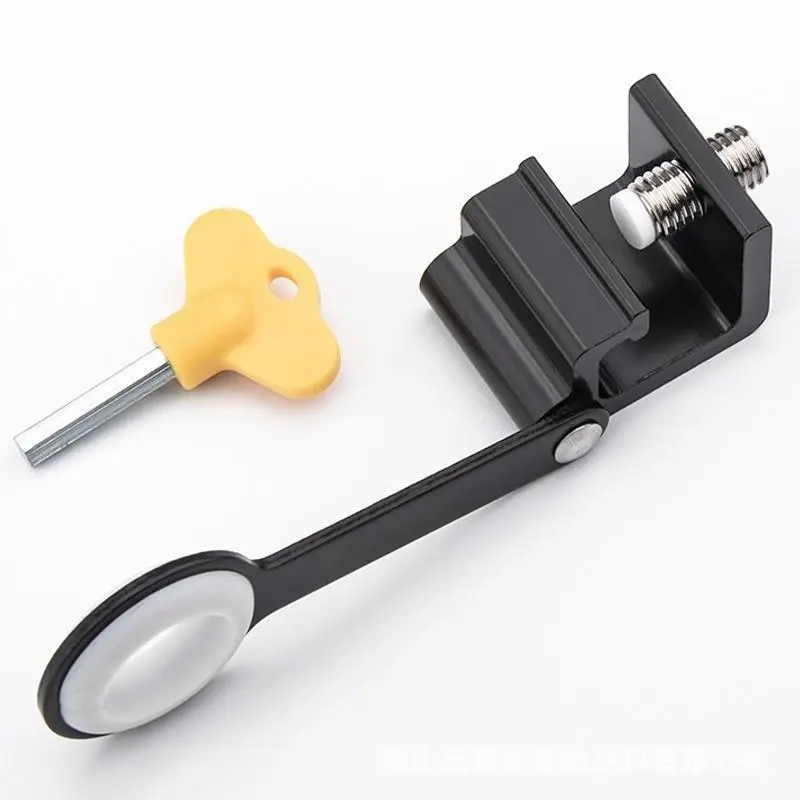 Exterior Casement Window Locks, No-Drill Window Restrictor with Key, Adjustable Secure Aluminum Alloy, Safety Limiter for Kids & Pets, Installation