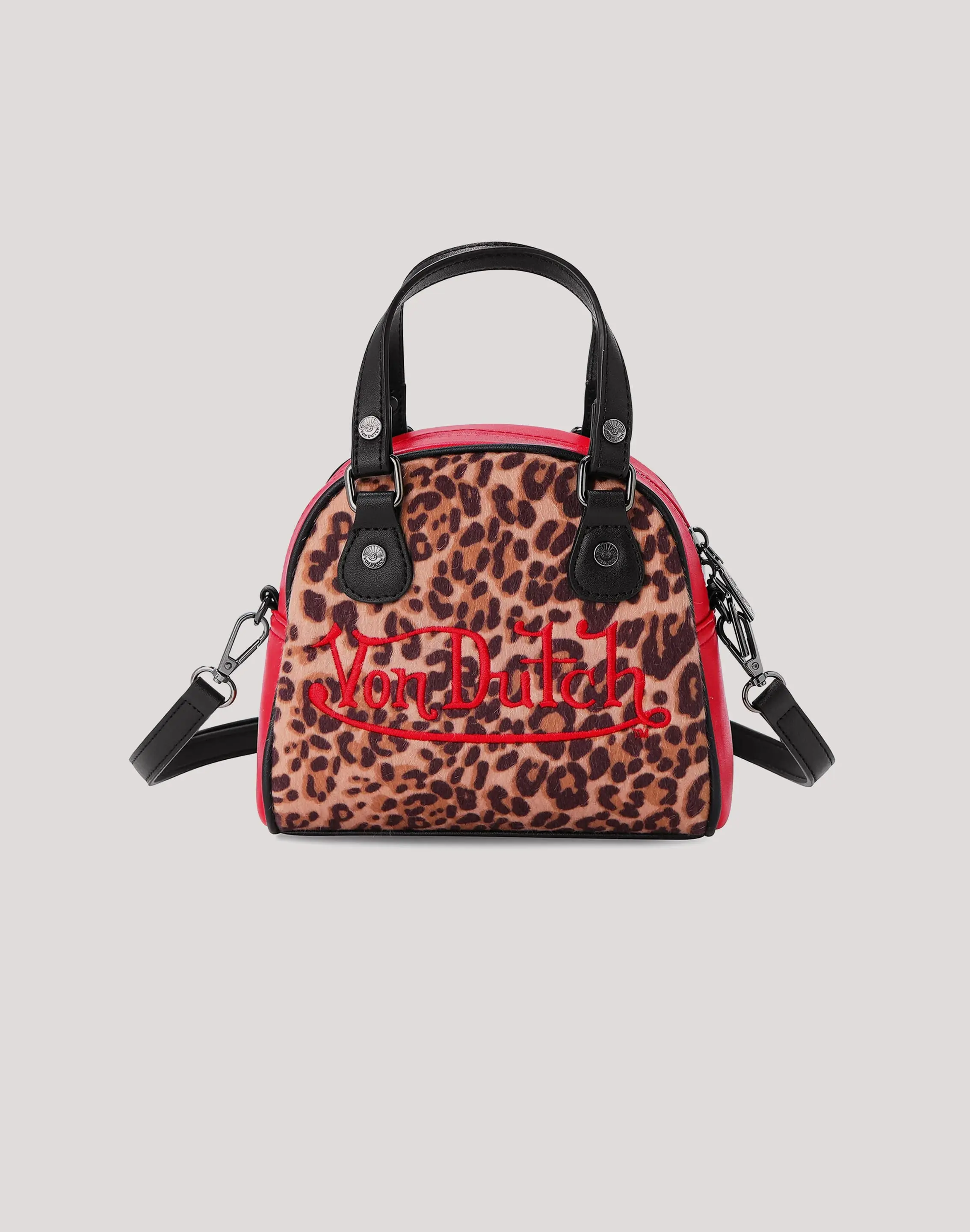 Womens Von Dutch Cheetah Bowler Purse
