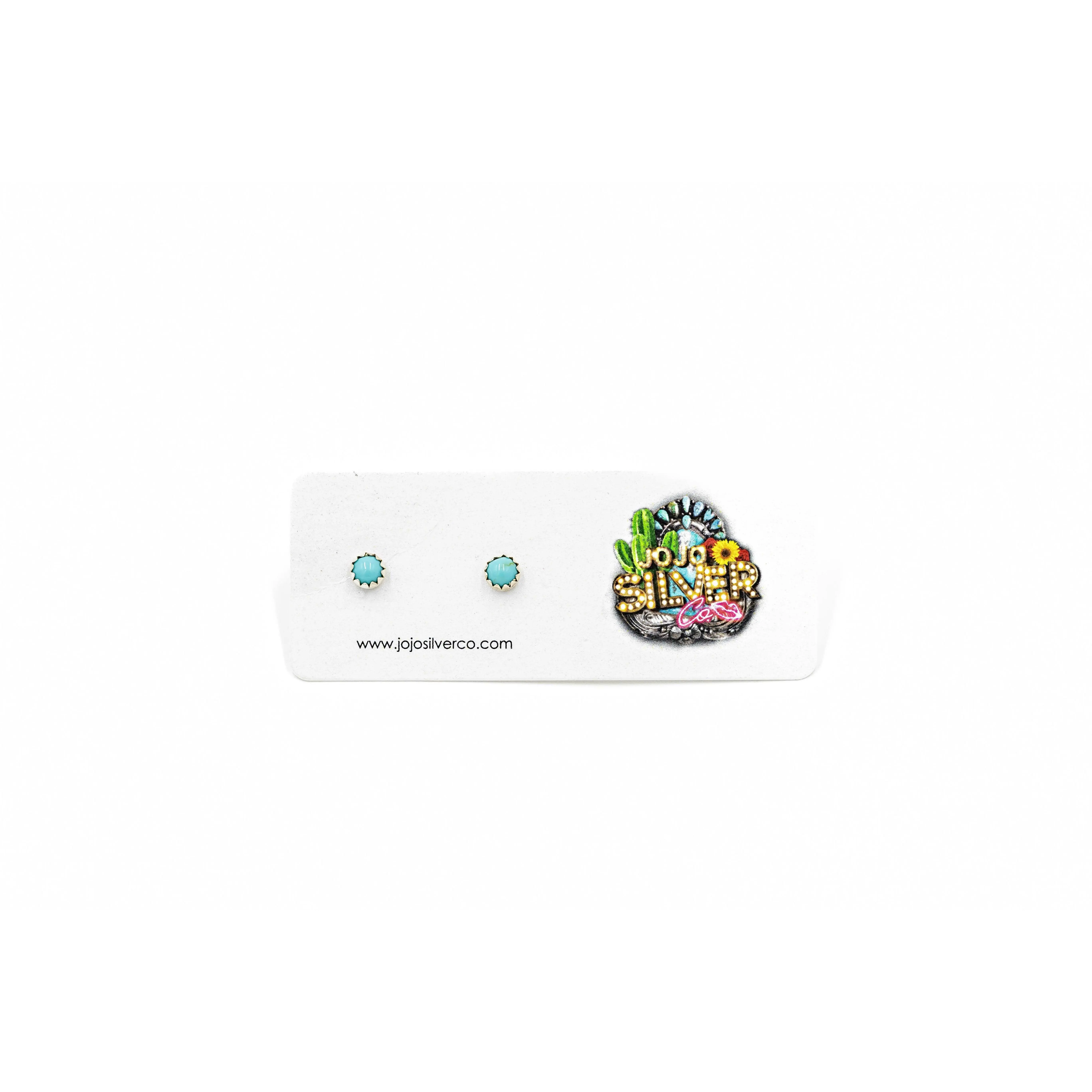 Bali Studs - Kingman Turquoise