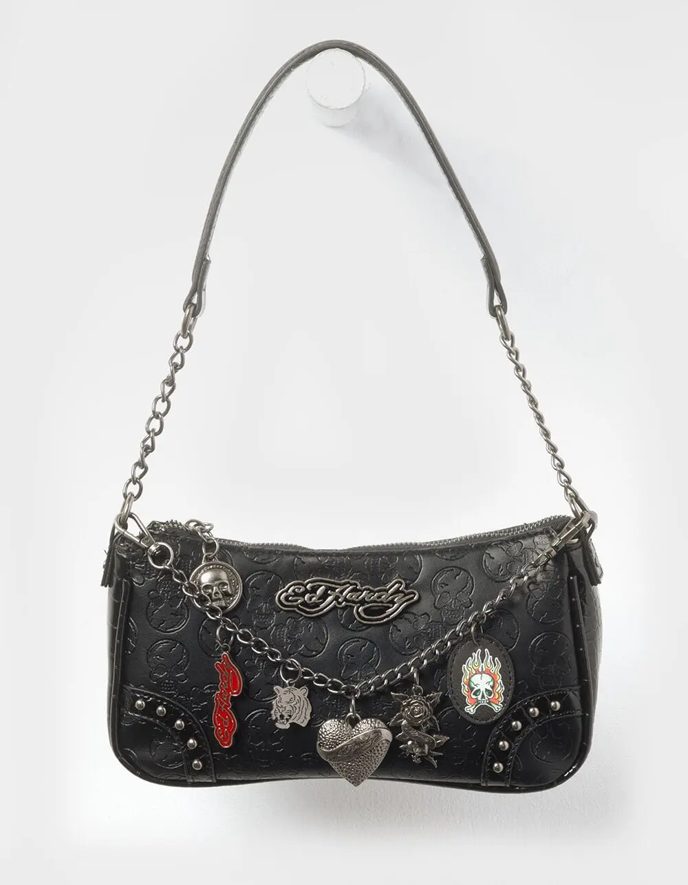 ED HARDY  Womens Amy Baguette Bag, Black