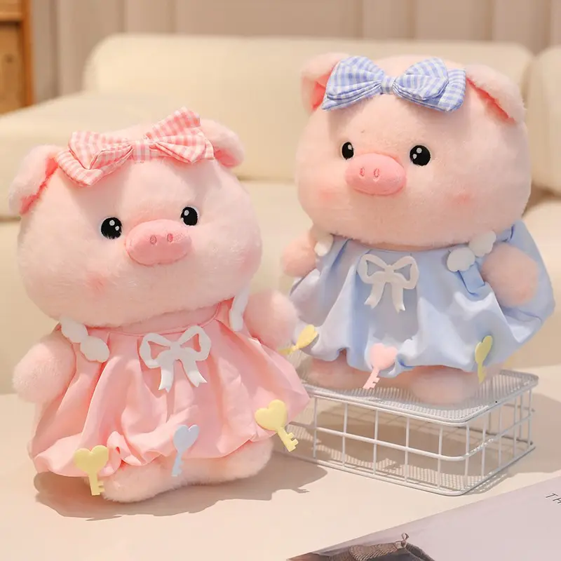 Cute Pig Doll Plush Toy for Girls, Cute Animal Design, Soft Stuffed Animal for Bedtime Hugging, Cuddly Doll Gift, Perfect Birthday Gift for Children, Adorable Girl's Companion, Kawaii Stuffed Animals