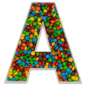 Co3dprint Custom Fillable Charcuterie Letters Box 10" Reusable Eco-Friendly PLA Plastic Display for Treats Charcuterie Cake Pops Candy White Bakeware Utensils