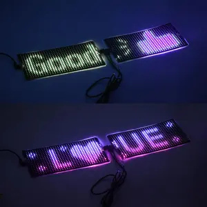 Car Rear Windshield RGB Programmable Matrix Pixel Panel, Smart APP Wireless Connection Control Dynamic LED Display Screen, Support DIY Pattern & Text