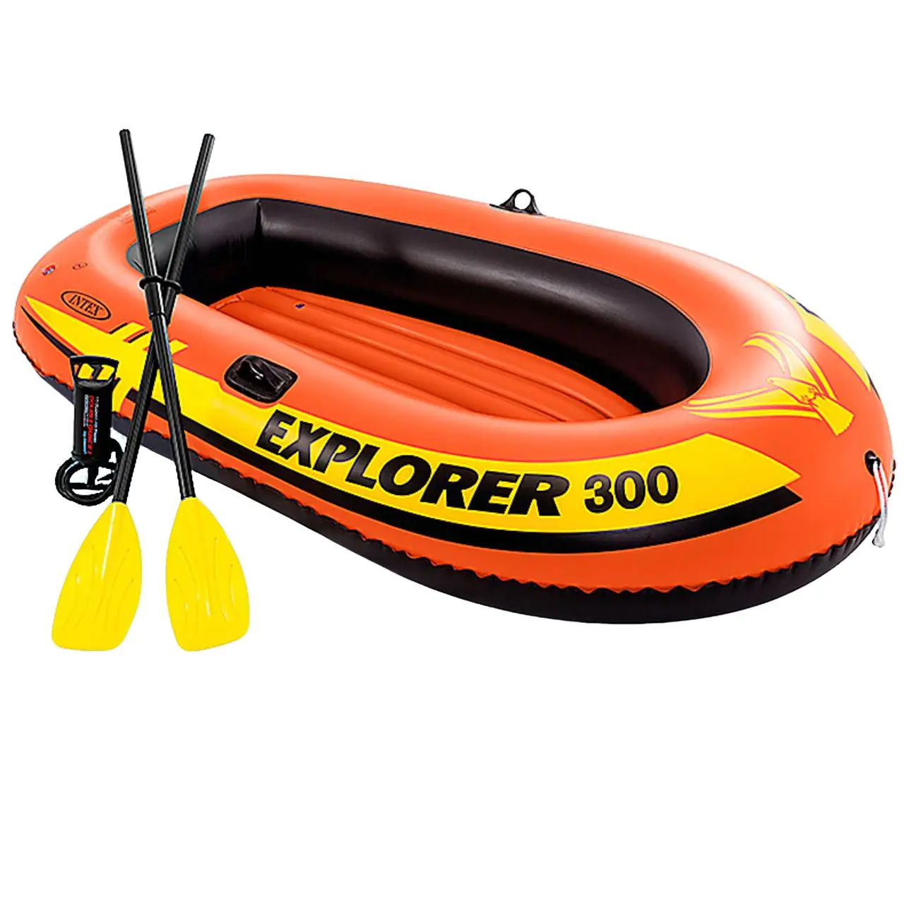 Three Inflatable Boats, Rubber Kayak with Paddle and Pump, Perfect for Water Activities, Durable Design, Easy to Inflate