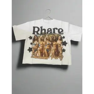 Rhare white cropped t-shirt