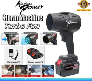 Absolute Power Cordless Electric Blower Turbostorm Hurricane Snow Blower with Water Turbine, Hand Holding, and Storm Gun Features