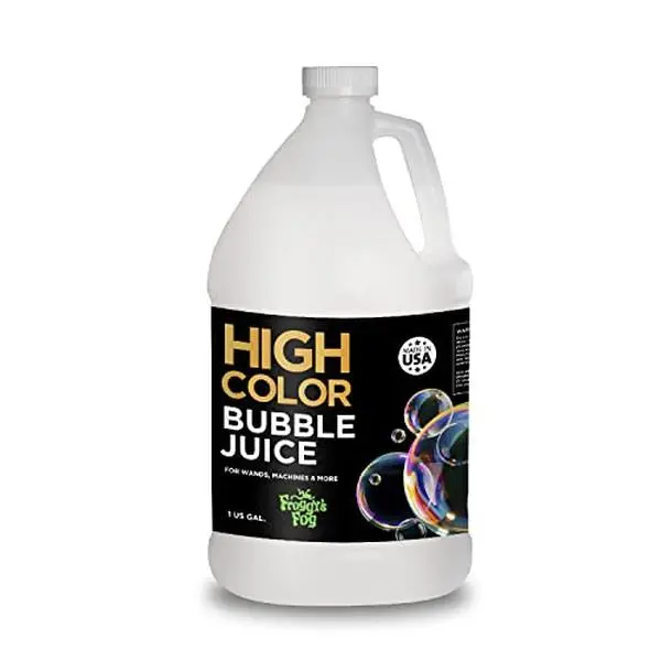 Froggys Fog - HIGH COLOR Bubble Juice - Strong Long-Lasting Iridescent Brilliant for All Bubble Machines and Bubblers