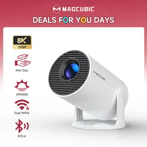 [US warehouse] Magcubic HY300Pro Projector 290ANSI Android 14 Dual WiFi6 8K 4K Decode Auto Keystone Correction Wireless BT5.4 130"Screen 1280*720P Built-in Speaker AllwinnerH726 Mini Portable Outdoor Gift Projectors for bedroom#SummerWins #DealsForYouDays