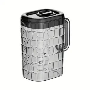 High-Quality Cold Water Jug for Home Office Outdoor Use, Large Capacity 67.63oz Heat-Resistant Plastic, Ice Texture Design, Modern Kitchen Set