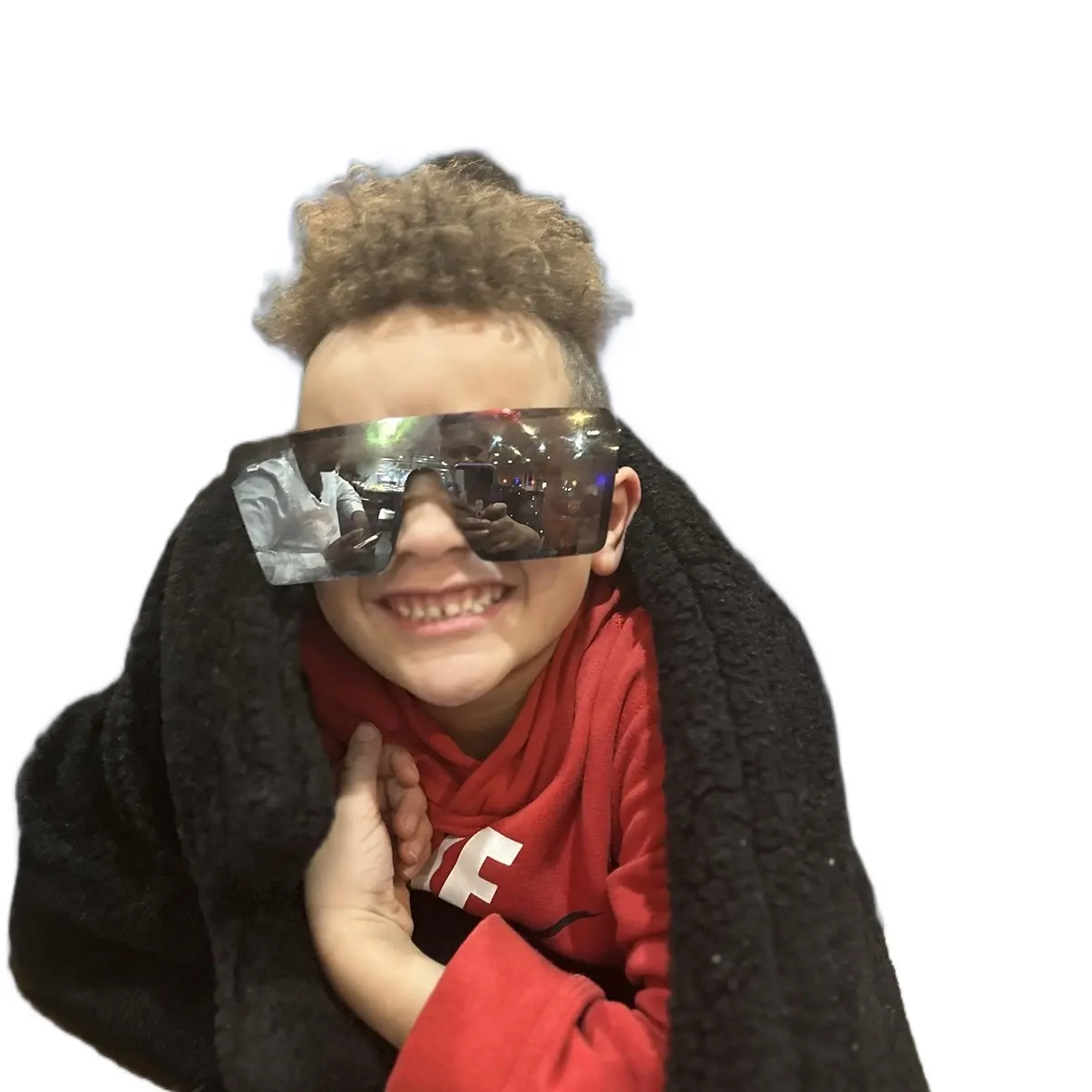 Radiant reflective sunglasses