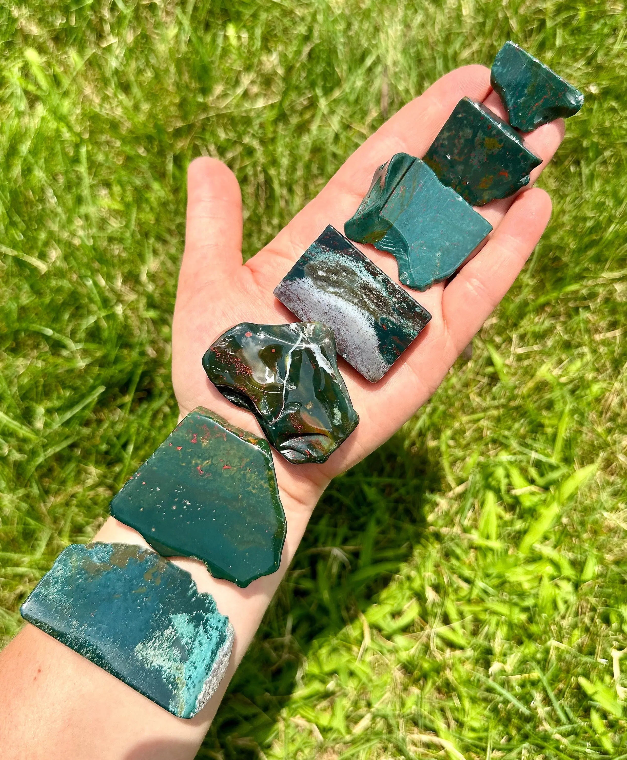 New Moon Beginnings Bloodstone Slab - Elegant Design with Unique Patterns and High-Quality Finish