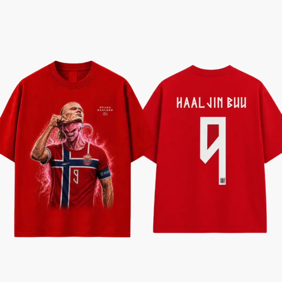 Haaljin Buu #9 shirt, Erling Haaland Shirt, Norwegian soccer player, Norway Flag Game Day Shirt, Gift for HimandHer, Vibes