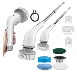 Electric Spin Scrubber, Cordless Cleaning Brush Scrubber for Home, 8 Replaceable Brush Heads-90Mins Work Time, 3 Adjustable Size, 2 Speeds for Bathroom Shower Bathtub Glass Car.Eectric Scrub Brush,TikTokShopDealsforYouDays